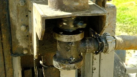 The drilling rig is drilling the ground Stock Footage 155202191