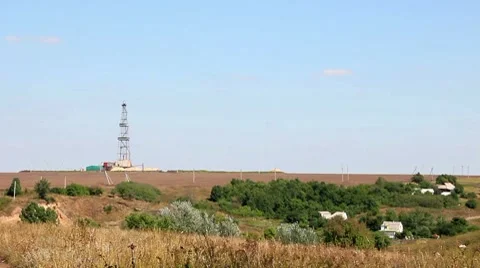 Drilling Rig Stock Footage 8578143