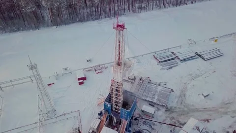 Drilling rig Stock Footage 290375265