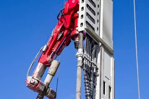 Drilling rig. Industry The device of deep wells for freezing soil. Photos