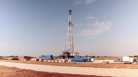 Drilling Rig New Drill Site Stock-Footage 40722990