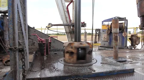 Drilling Rig Rotary Drill Floor Stock-Footage 40722988