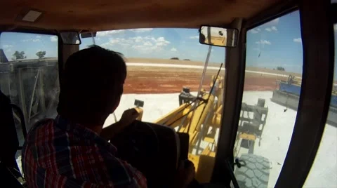 Drilling Rig Setup Forklift Working POV 3 Stock-Footage 42358589