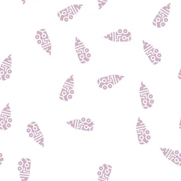 Drilling robot glyph vector seamless pattern Illustrazione stock