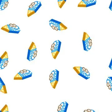 Drilling robot isometric icon seamless pattern イラスト素材