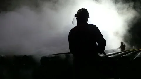 Drilling - steam tube processing Stock Footage 54554779