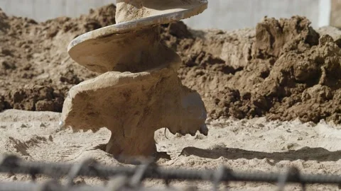 Drilling of wells in the ground Stock Footage 160471436