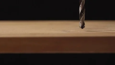 Drilling wood with drilling machine Stock Footage 72532959