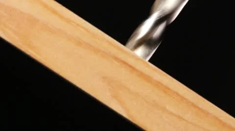 Drilling into wood Video stock 20827886