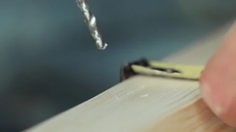 Drilling wood Stock Footage 61536433