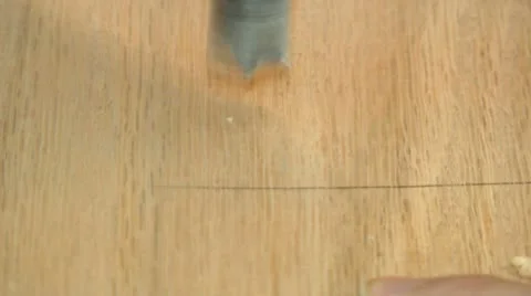 Drilling wood project Stock Footage 20527791