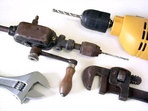 Drills and wrenches Stock Photos