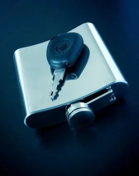 Drink and drive concept Stock Photos