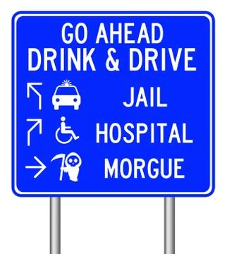 Drink and drive Illustrazione stock