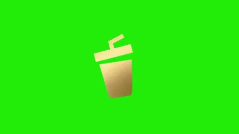 Drink animation on chroma key background Vidéo 330216031