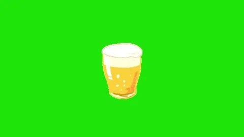 Drink animation on chroma key background Vídeo Stock 330680436