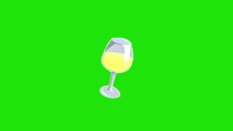 Drink animation on chroma key background Vídeo Stock 330680481