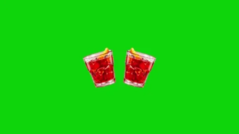 Drink animation on chroma key background 库存影片 331895526