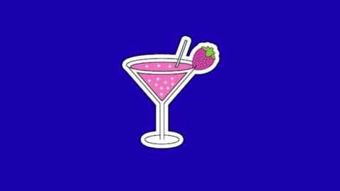 Drink animation on chroma key background Vidéo 331895531