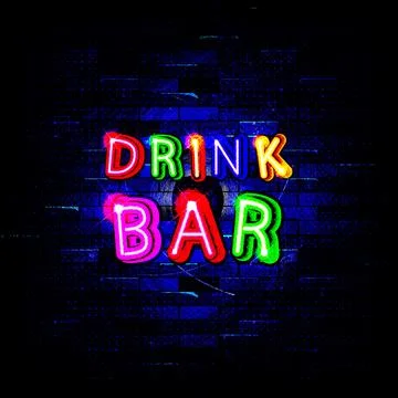 Drink bar sign Stock Illustration