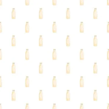 Drink bottles repeating pattern full frame background Stockillustratie