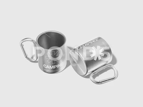 Drink Camping Mug Mockup Plantilla PSD