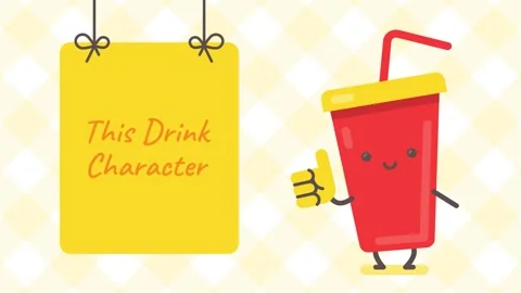 Drink Character After Effects stock