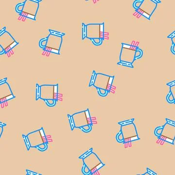Drink chocolate candy food vector seamless pattern Stock Illustration