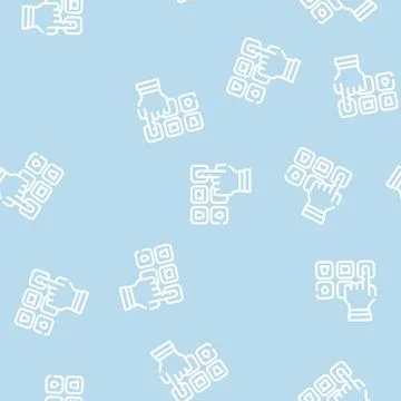 Drink choosing line vector seamless pattern Stock Illustration