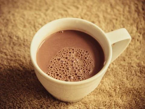 Drink cocoa with bubbles Stock-Fotos