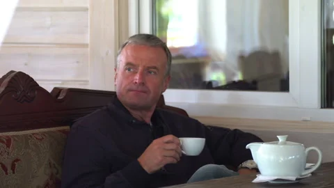 To drink coffee Video stock 97377716