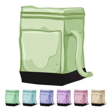 Drink cooler box cartoon vector graphic Stock Illustration