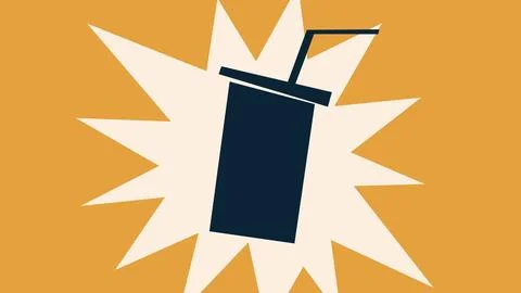 Drink Cup Explosion Background Stock Illustration