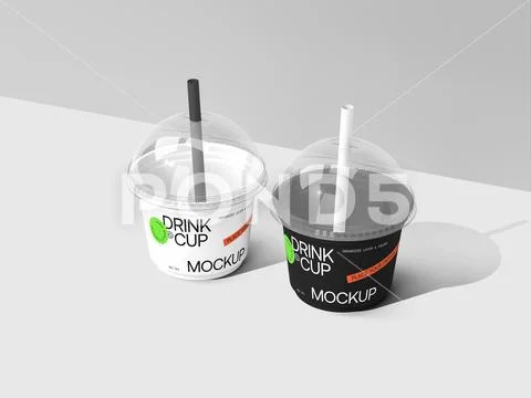 Drink Cup Mockup Template PSD