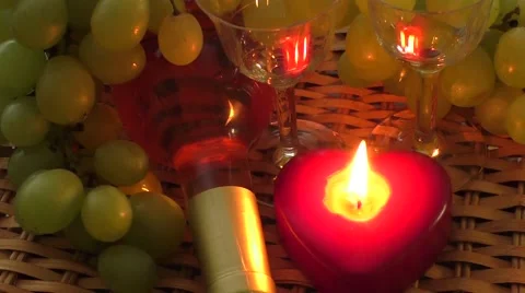 Drink. Delicious wine on the table Stock Footage 55596667