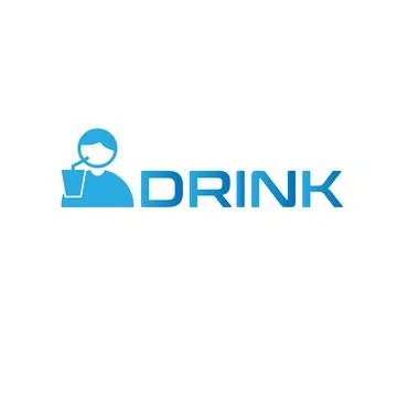 DRINK design logo Stock Illustration