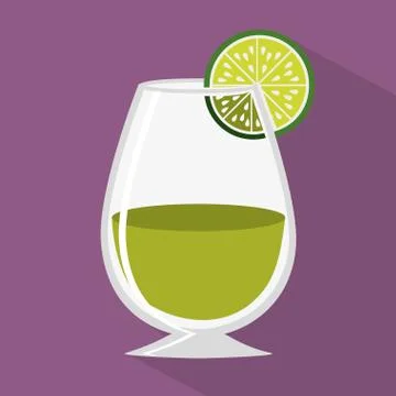 Drink design over purple background vector illustration Stock Illustration