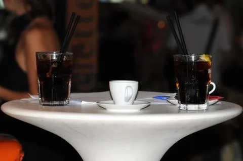 A drink during a break from work Fotos de archivo