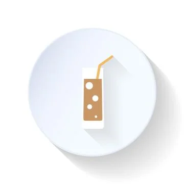 Drink flat icon Stock Illustration