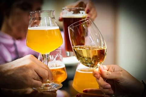 Drink with friends Stock Photos