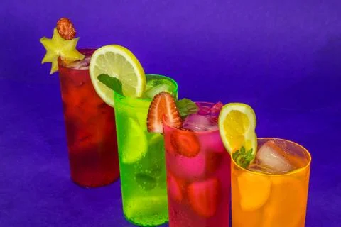 Drink fruit refreshment Stock Photos