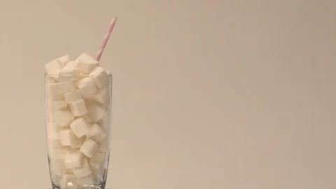A drink full of sugar Stock Footage 117035815