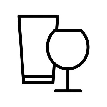Drink Glass  icon Illustrazione stock