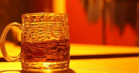 Drink Glass in pub Video stock 95555733