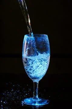 Drink Glass on table Stock Photos