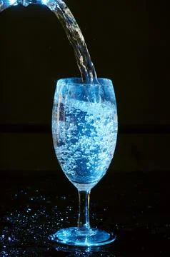 Drink Glass on table Stock Photos