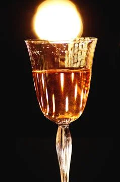 Drink Glass on table Stock Photos