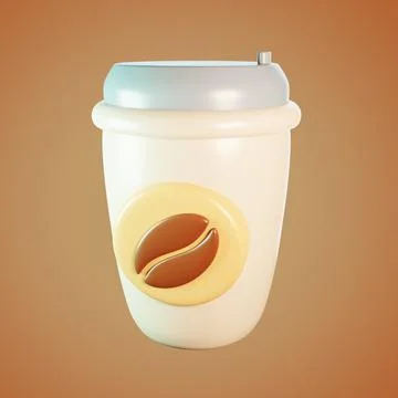 Drink icon 3D illustration Stock Illustration