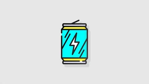 Drink icon animation alpha Stock Footage 157552656