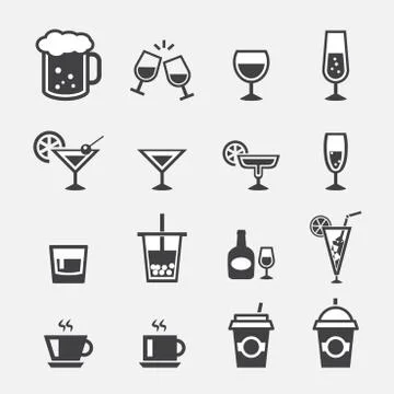 Drink icon Illustrazione stock